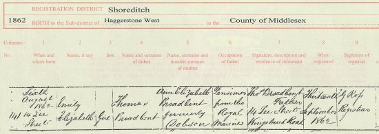 birth certificate