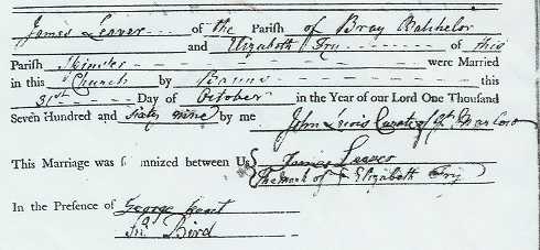 Marriage Record #1